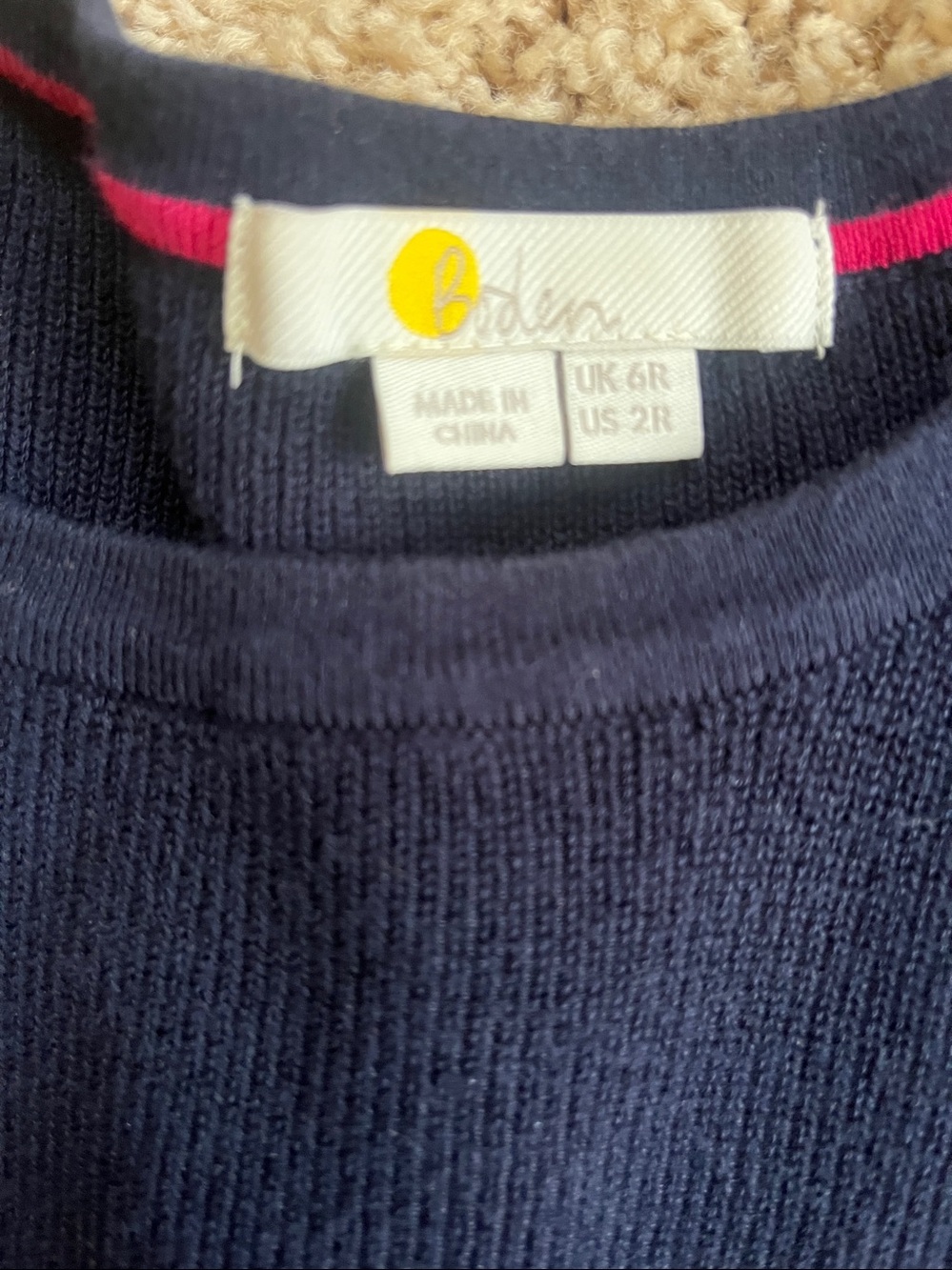 Boden Navy Knit Crewneck Sweater - Picture 2 of 3